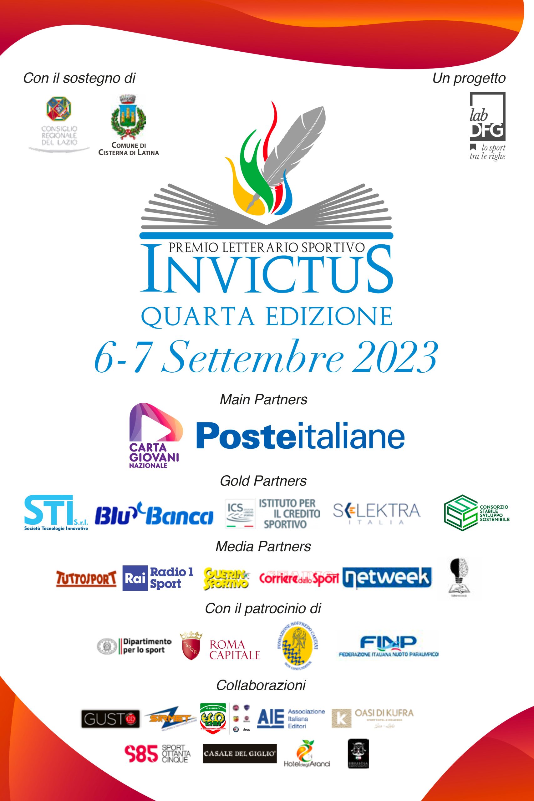 Blu Banca è Gold Partners della IV edizione del Premio Letterario Sportivo “Invictus”